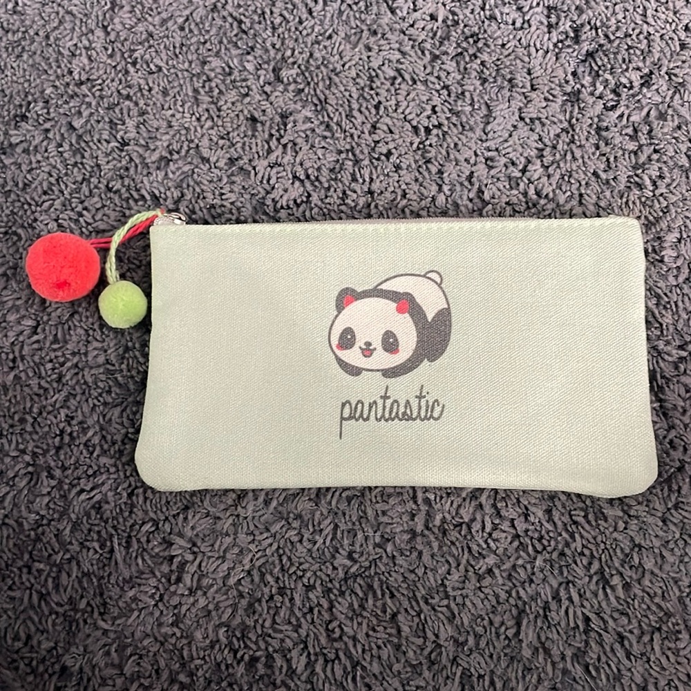 Nwot “Pantastic” Panda Design Pouch